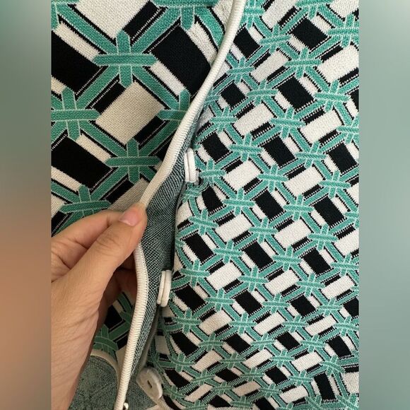 Zac Posen Short Sleeve Sweater Button Down Sz S - Picture 4 of 7